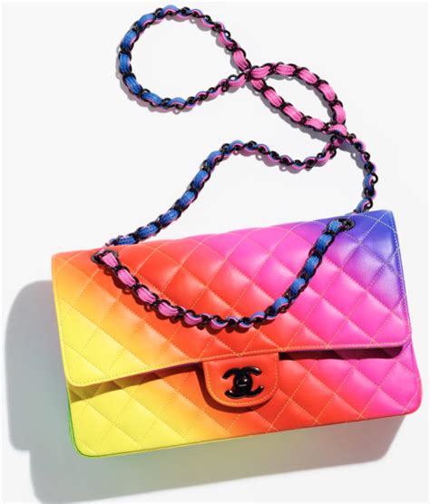 chanel rainbow bag 2021|Chanel bags for men.